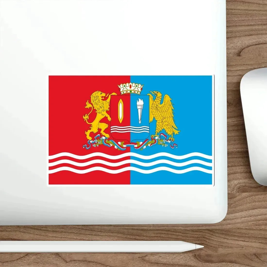 Flag of Ivanovo Oblast Russia STICKER Vinyl Die-Cut Decal - The Sticker Space