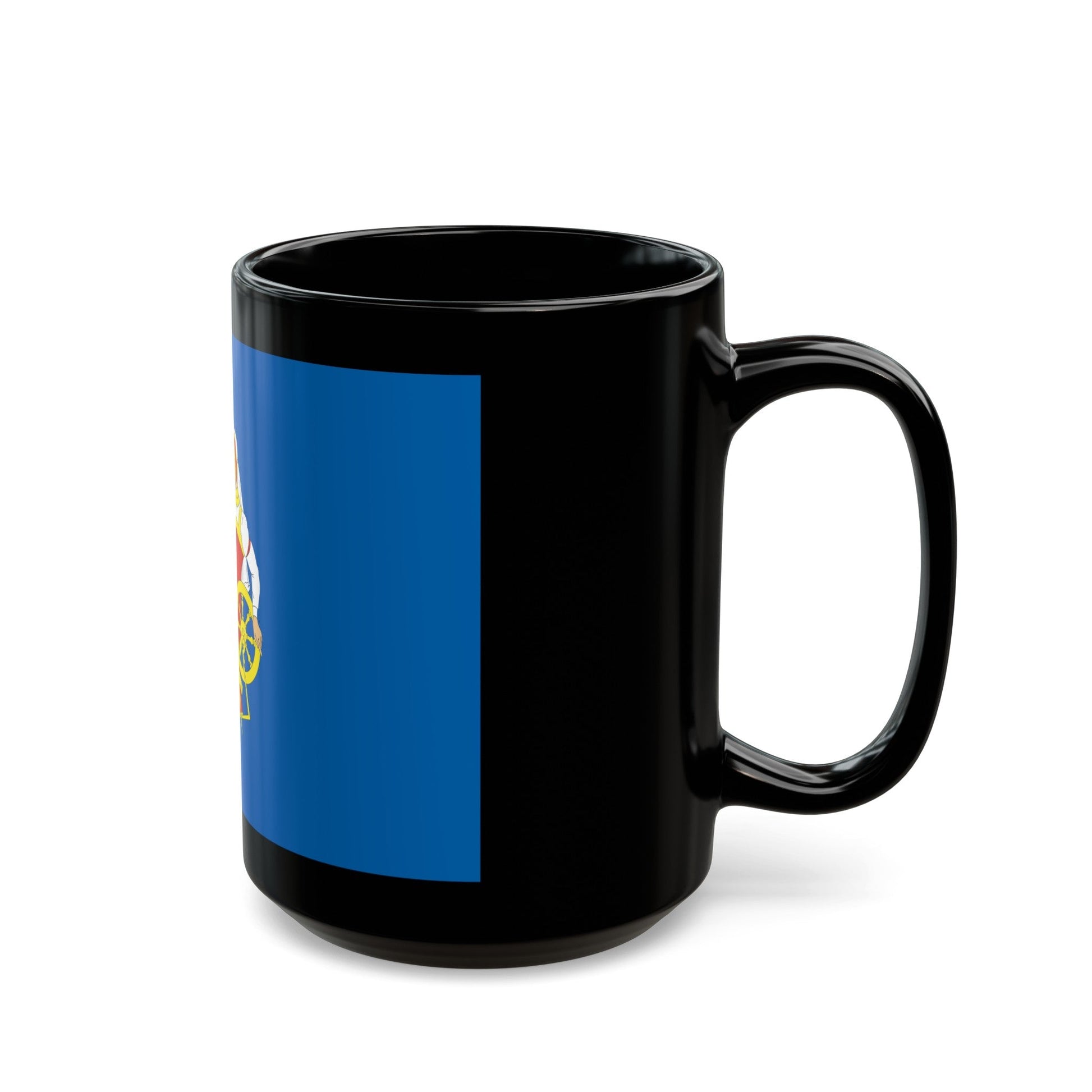 Flag of Ivanovo Russia - Black Coffee Mug-The Sticker Space