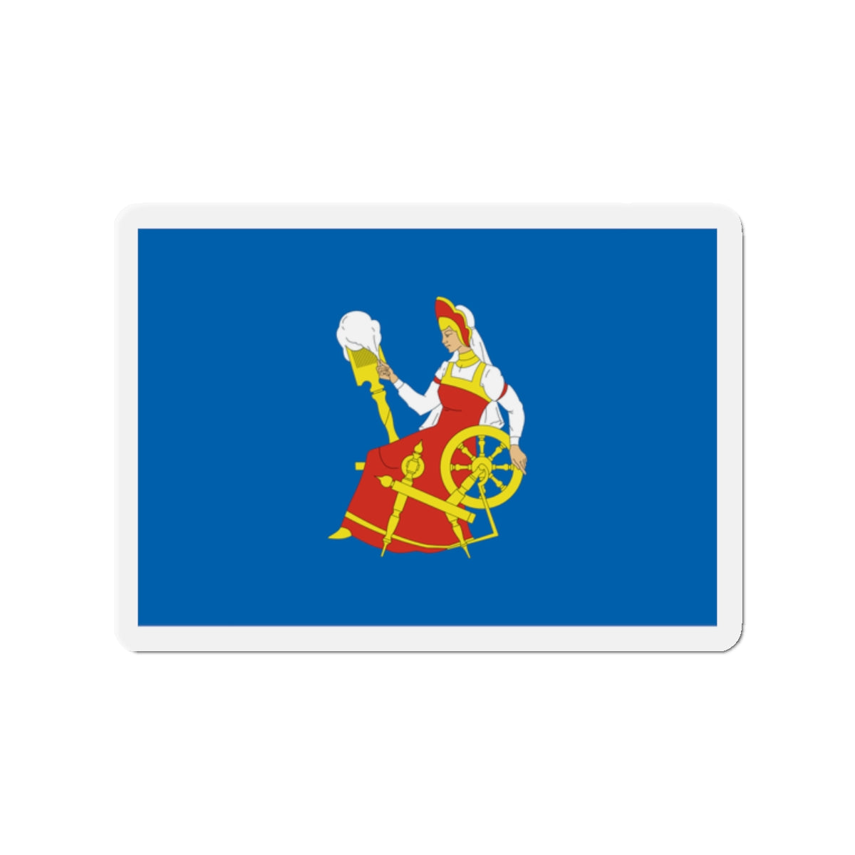 Flag of Ivanovo Russia - Die-Cut Magnet-2" x 2"-The Sticker Space