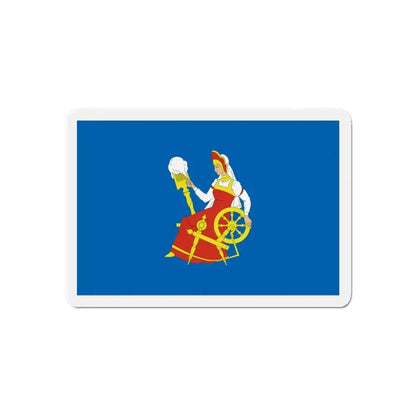 Flag of Ivanovo Russia - Refrigerator Magnet 6 Inch - The Sticker Space