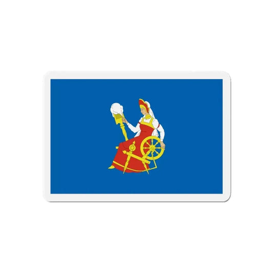 Flag of Ivanovo Russia - Refrigerator Magnet 6 Inch - The Sticker Space