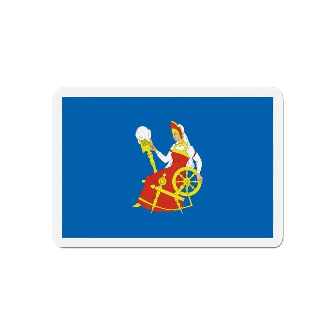 Flag of Ivanovo Russia - Refrigerator Magnet - The Sticker Space