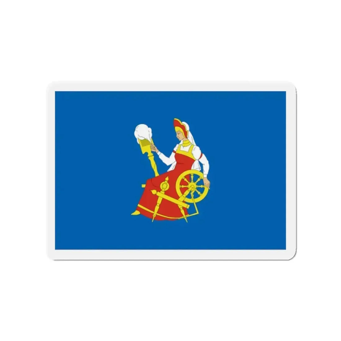Flag of Ivanovo Russia - Refrigerator Magnet - The Sticker Space