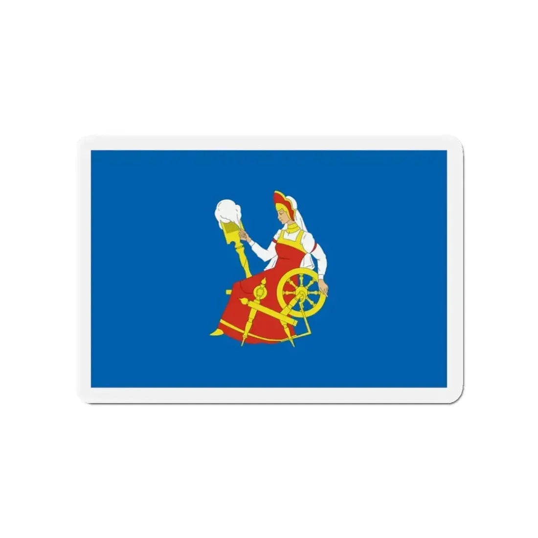 Flag of Ivanovo Russia - Refrigerator Magnet - The Sticker Space