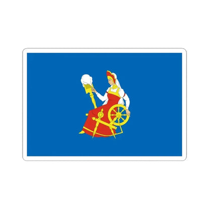 Flag of Ivanovo Russia - STICKER Vinyl Kiss-Cut Decal 3 Inch White - The Sticker Space