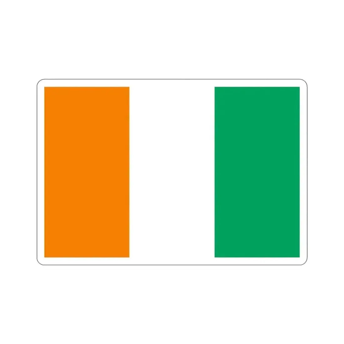Flag of Ivory Coast STICKER Vinyl Die-Cut Decal 3 Inch - The Sticker Space