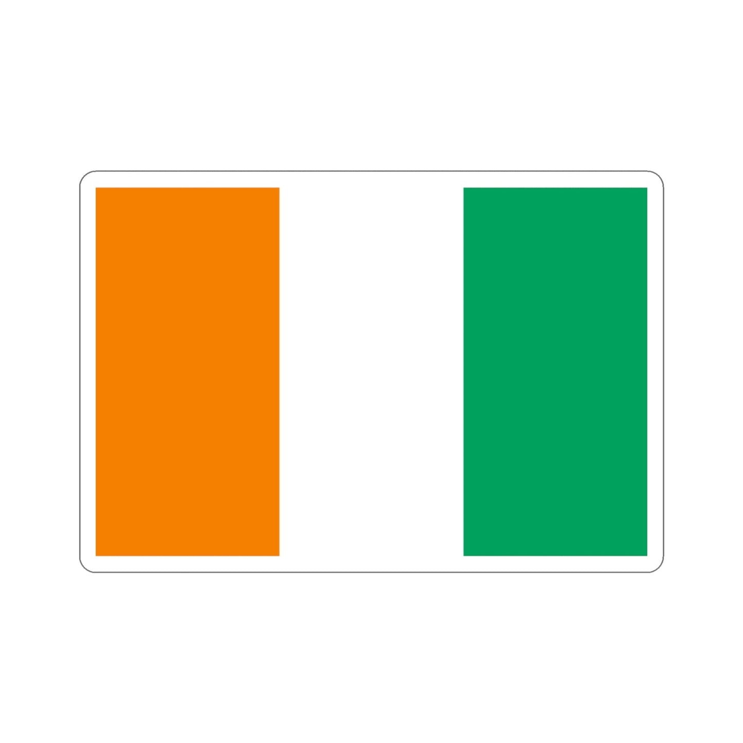 Flag of Ivory Coast STICKER Vinyl Die-Cut Decal-3 Inch-The Sticker Space