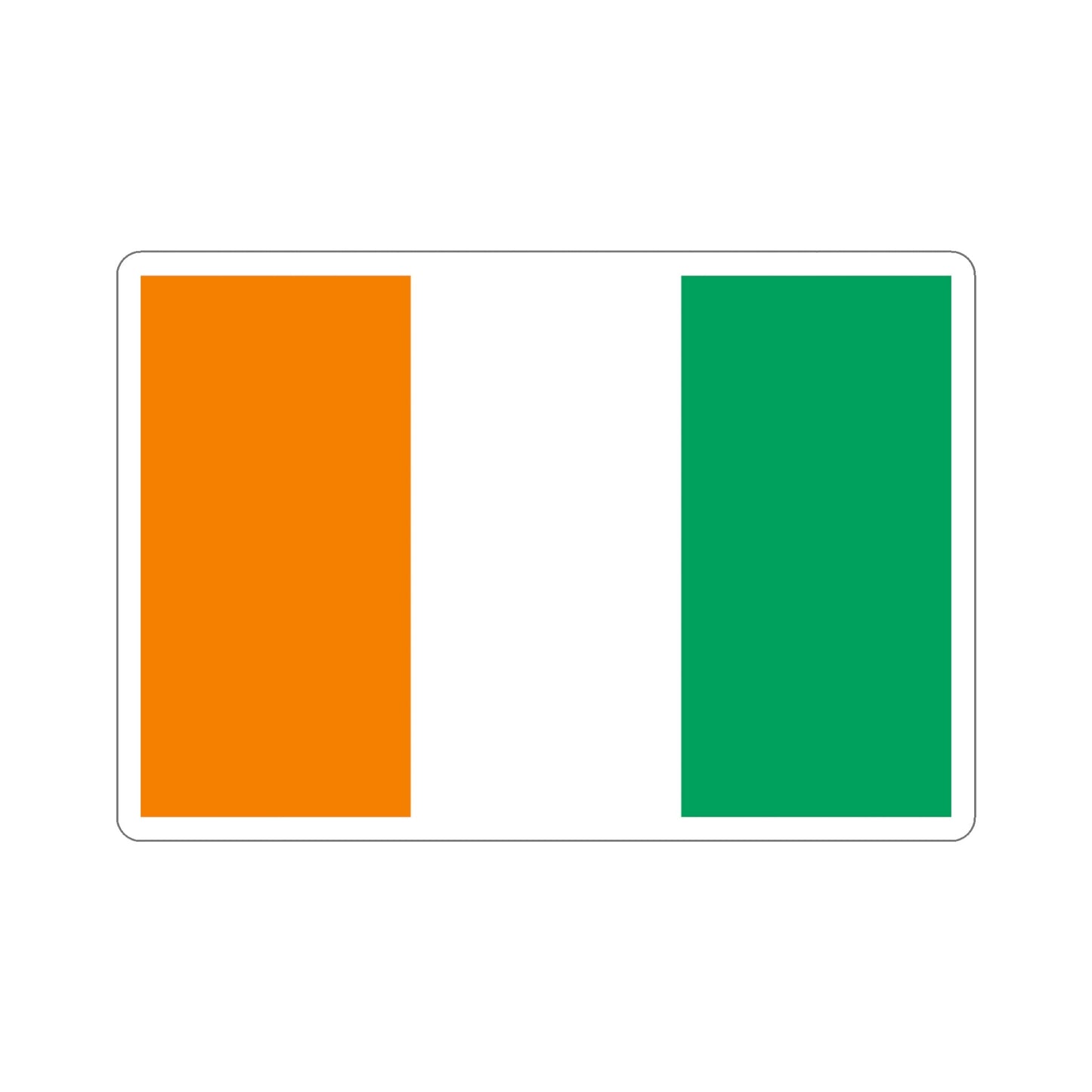 Flag of Ivory Coast STICKER Vinyl Die-Cut Decal-4 Inch-The Sticker Space