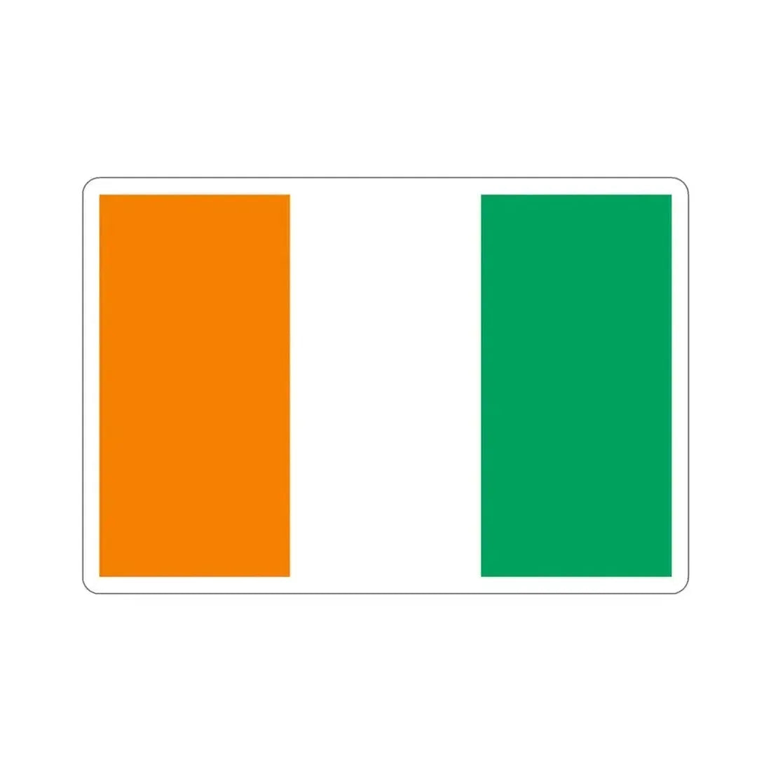 Flag of Ivory Coast STICKER Vinyl Die-Cut Decal 4 Inch - The Sticker Space