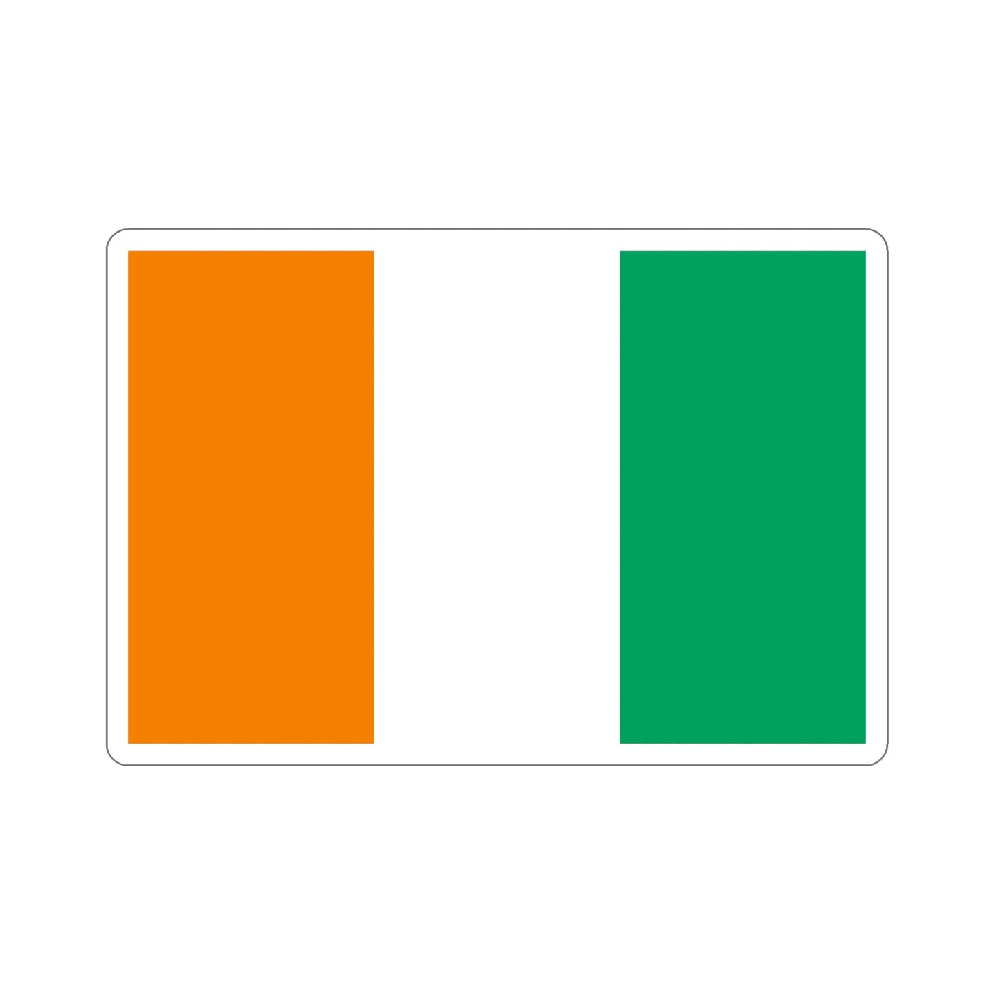 Flag of Ivory Coast STICKER Vinyl Die-Cut Decal-5 Inch-The Sticker Space