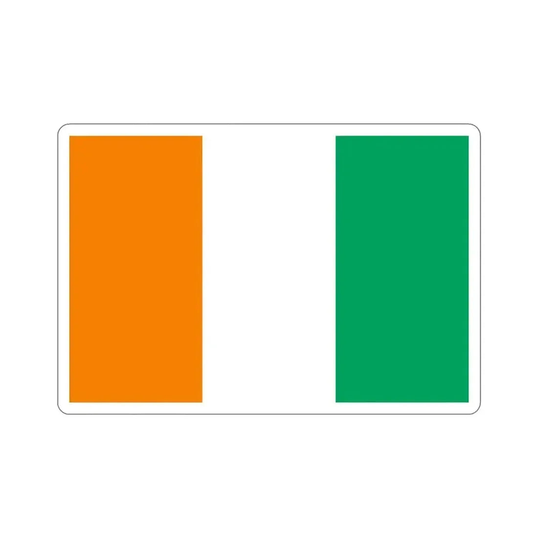 Flag of Ivory Coast STICKER Vinyl Die-Cut Decal 5 Inch - The Sticker Space