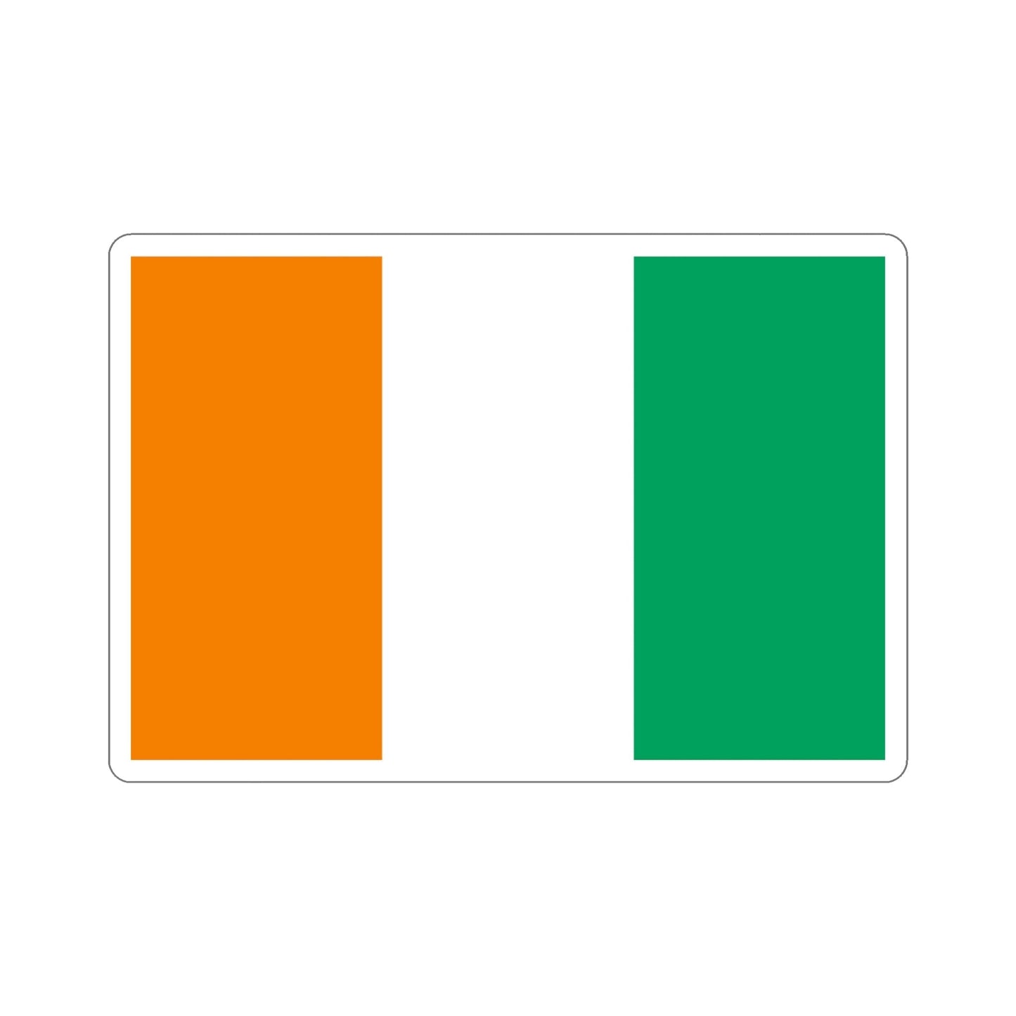 Flag of Ivory Coast STICKER Vinyl Die-Cut Decal-6 Inch-The Sticker Space