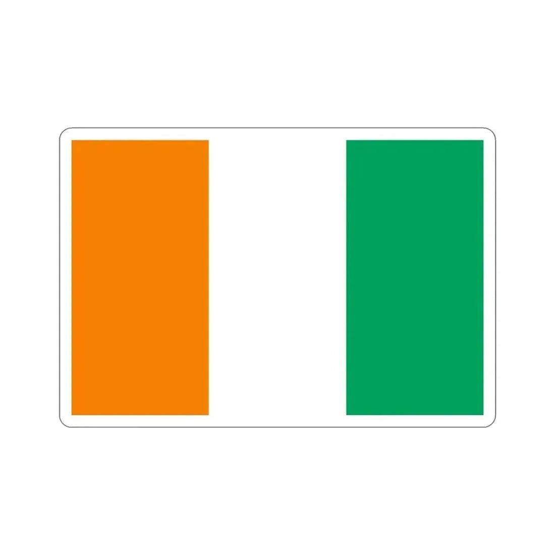 Flag of Ivory Coast STICKER Vinyl Die-Cut Decal 6 Inch - The Sticker Space