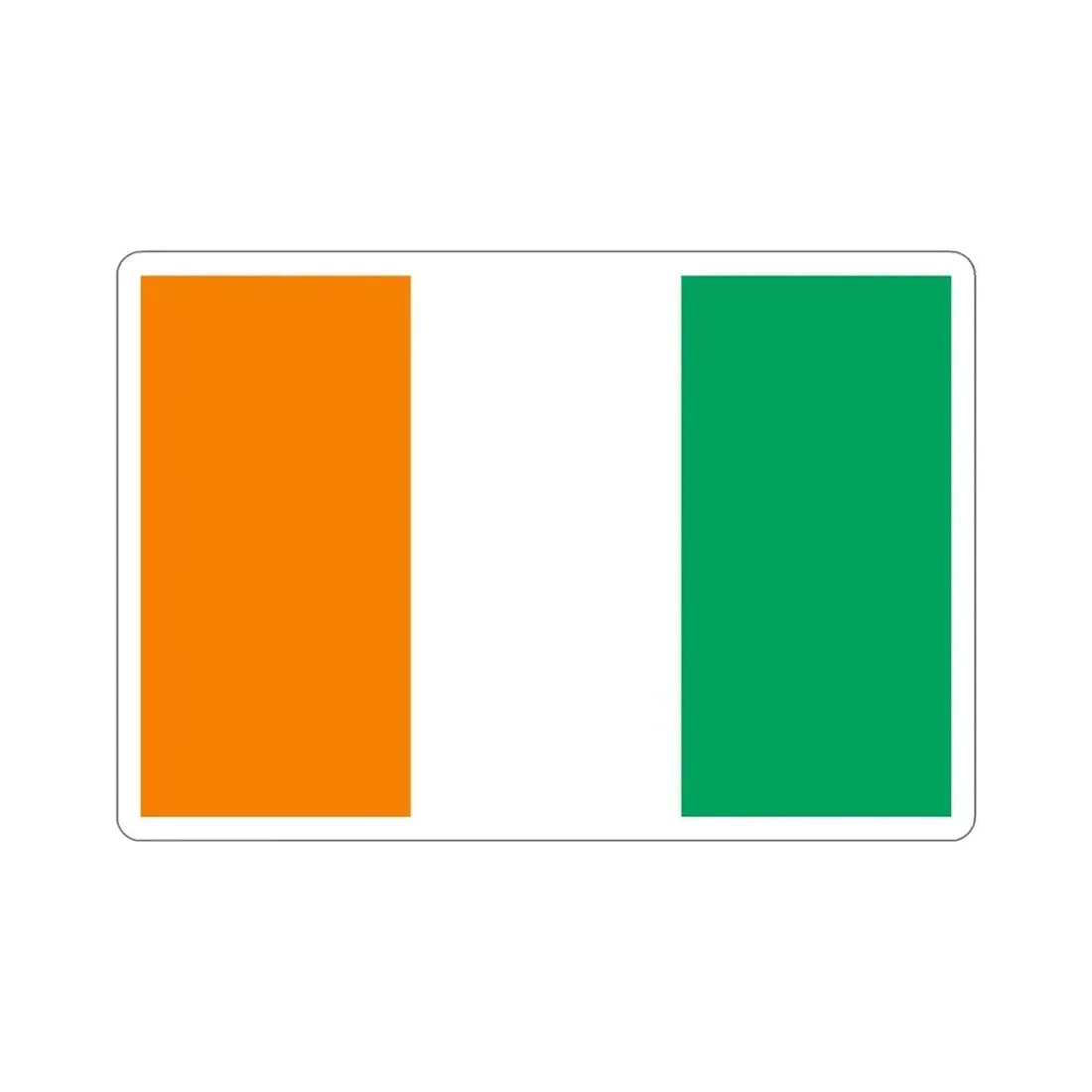 Flag of Ivory Coast STICKER Vinyl Die-Cut Decal 6 Inch - The Sticker Space