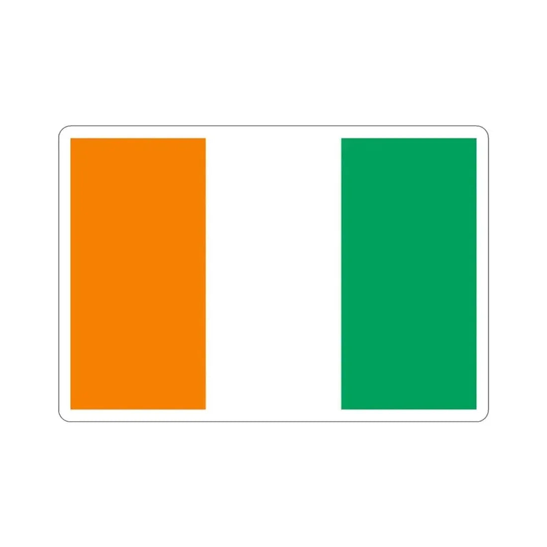 Flag of Ivory Coast STICKER Vinyl Die-Cut Decal - The Sticker Space