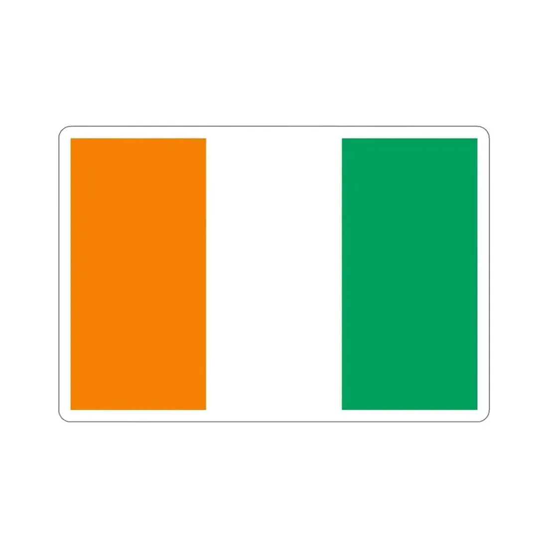 Flag of Ivory Coast STICKER Vinyl Die-Cut Decal - The Sticker Space