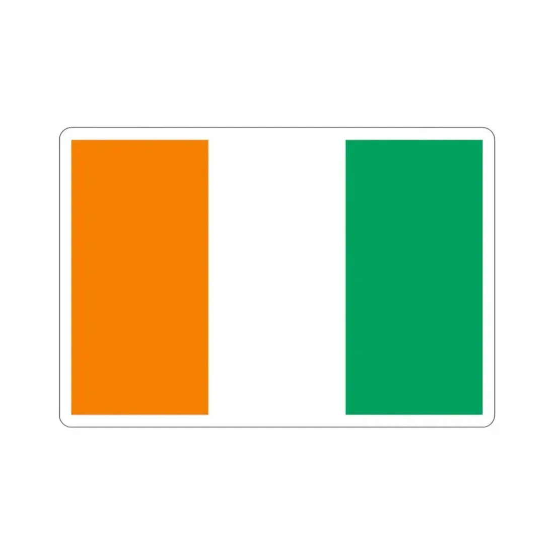 Flag of Ivory Coast STICKER Vinyl Die-Cut Decal - The Sticker Space