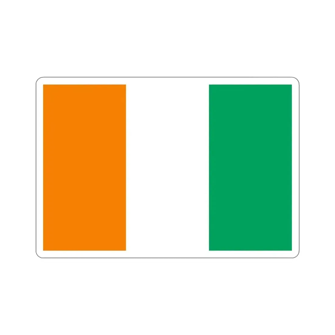 Flag of Ivory Coast STICKER Vinyl Die-Cut Decal - The Sticker Space