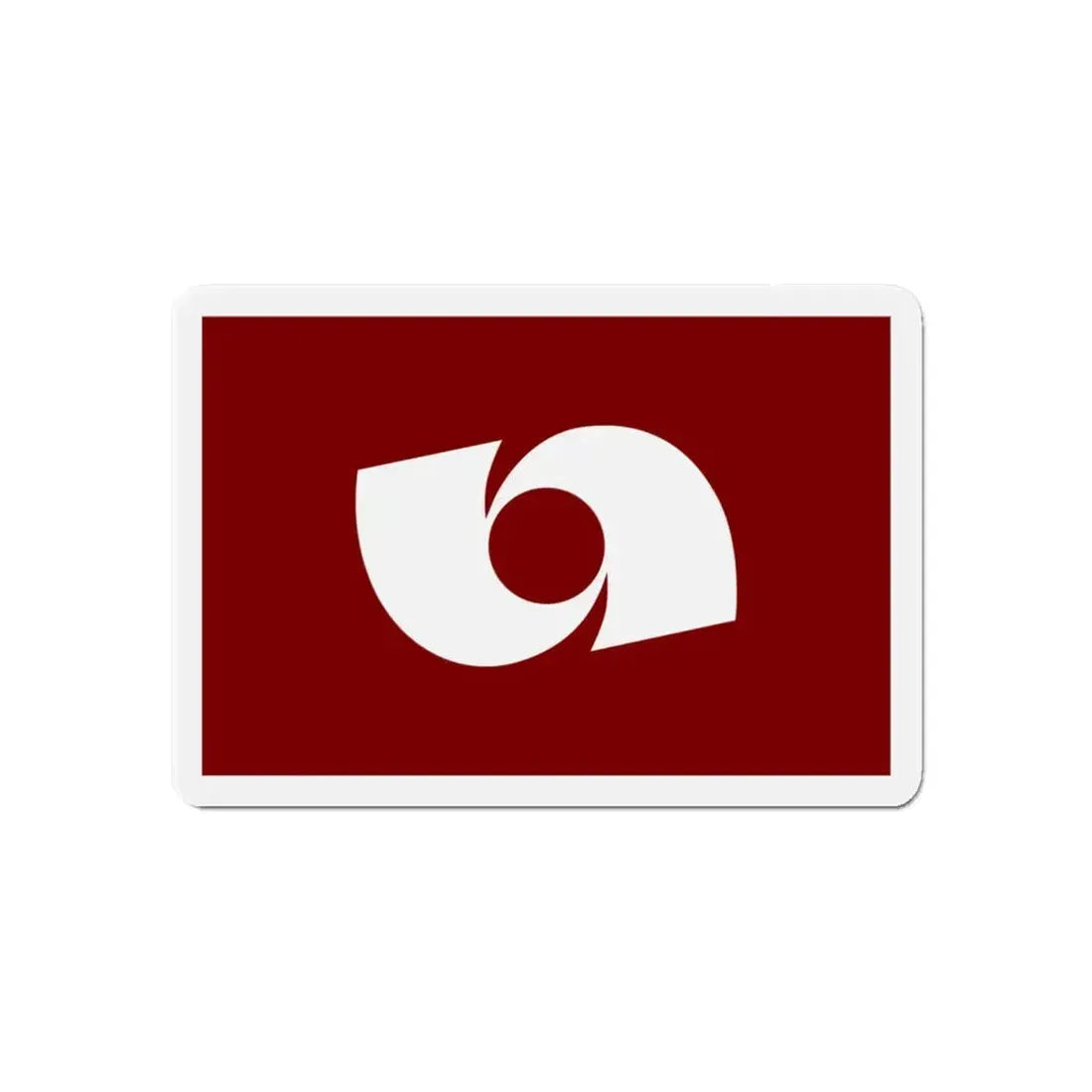 Flag of Iwaki Fukushima Japan - Refrigerator Magnet 6 Inch - The Sticker Space