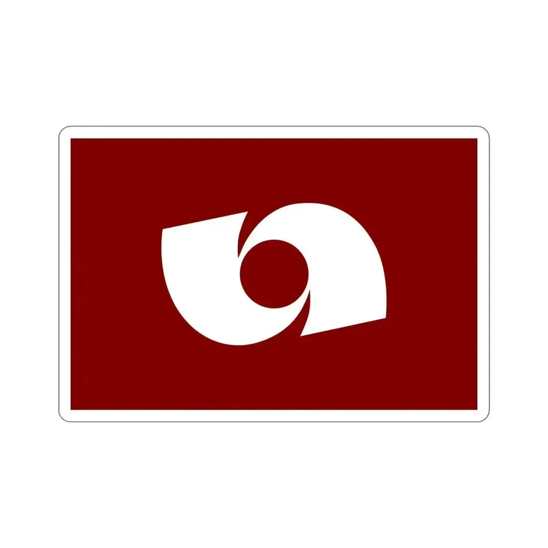 Flag of Iwaki Fukushima Japan STICKER Vinyl Die-Cut Decal - The Sticker Space