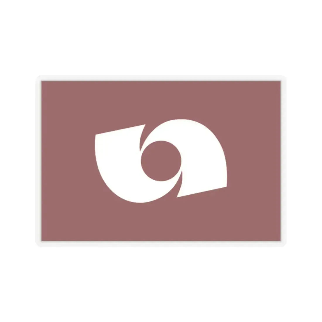 Flag of Iwaki Fukushima Japan - STICKER Vinyl Kiss-Cut Decal 2 Inch Transparent - The Sticker Space