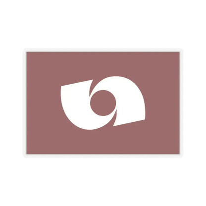 Flag of Iwaki Fukushima Japan - STICKER Vinyl Kiss-Cut Decal 2 Inch Transparent - The Sticker Space