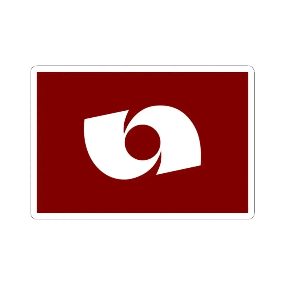 Flag of Iwaki Fukushima Japan - STICKER Vinyl Kiss-Cut Decal 2 Inch White - The Sticker Space