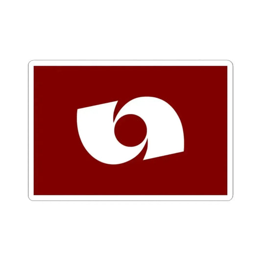 Flag of Iwaki Fukushima Japan - STICKER Vinyl Kiss-Cut Decal 2 Inch White - The Sticker Space