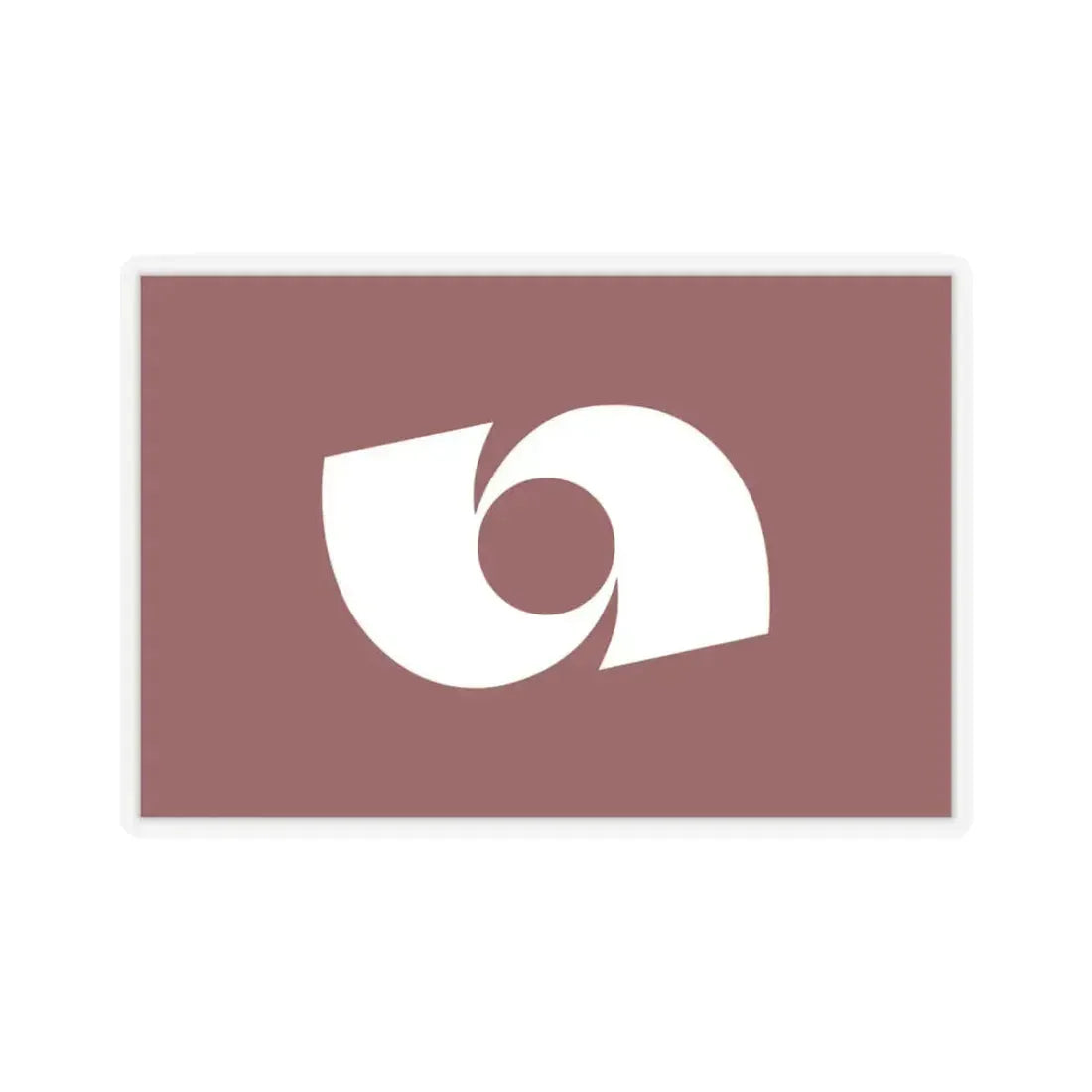 Flag of Iwaki Fukushima Japan - STICKER Vinyl Kiss-Cut Decal 3 Inch Transparent - The Sticker Space