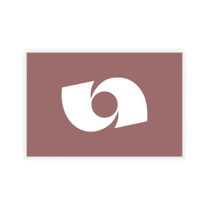 Flag of Iwaki Fukushima Japan - STICKER Vinyl Kiss-Cut Decal 3 Inch Transparent - The Sticker Space