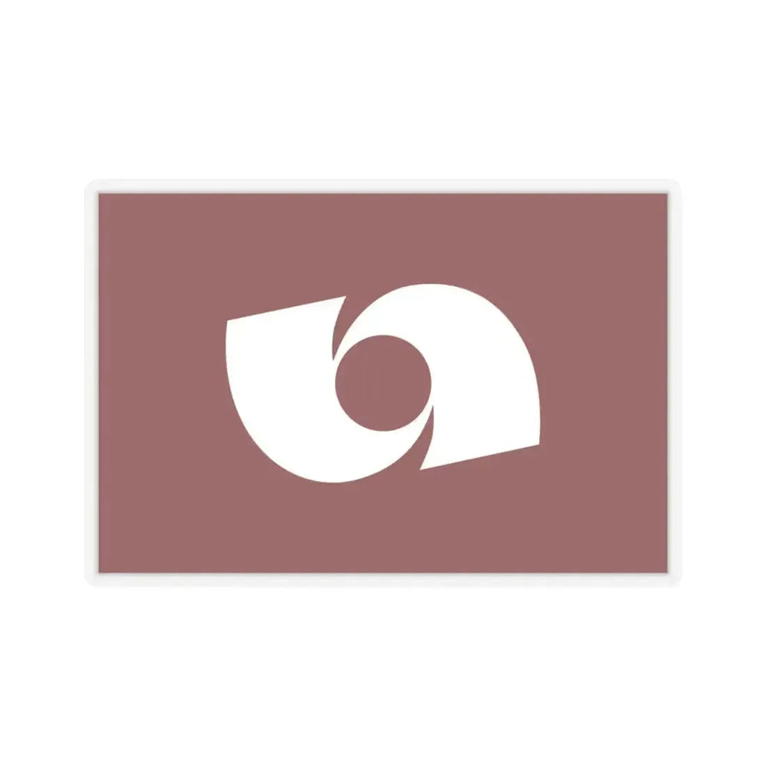 Flag of Iwaki Fukushima Japan - STICKER Vinyl Kiss-Cut Decal 4 Inch Transparent - The Sticker Space