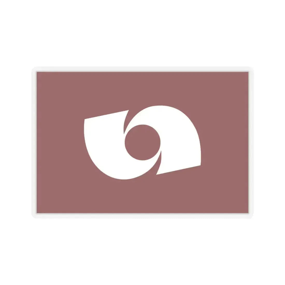 Flag of Iwaki Fukushima Japan - STICKER Vinyl Kiss-Cut Decal 6 Inch Transparent - The Sticker Space