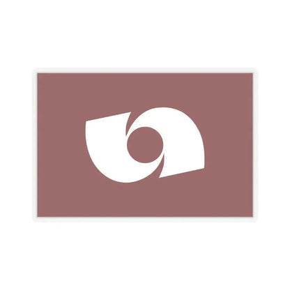 Flag of Iwaki Fukushima Japan - STICKER Vinyl Kiss-Cut Decal 6 Inch Transparent - The Sticker Space