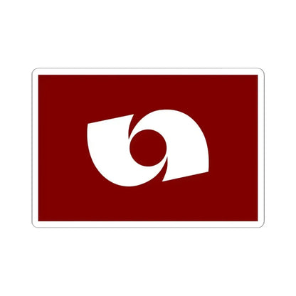 Flag of Iwaki Fukushima Japan - STICKER Vinyl Kiss-Cut Decal 6 Inch White - The Sticker Space