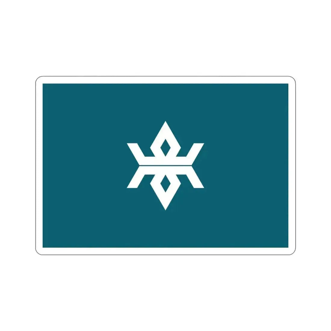 Flag of Iwate Prefecture Japan STICKER Vinyl Die-Cut Decal 4 Inch - The Sticker Space