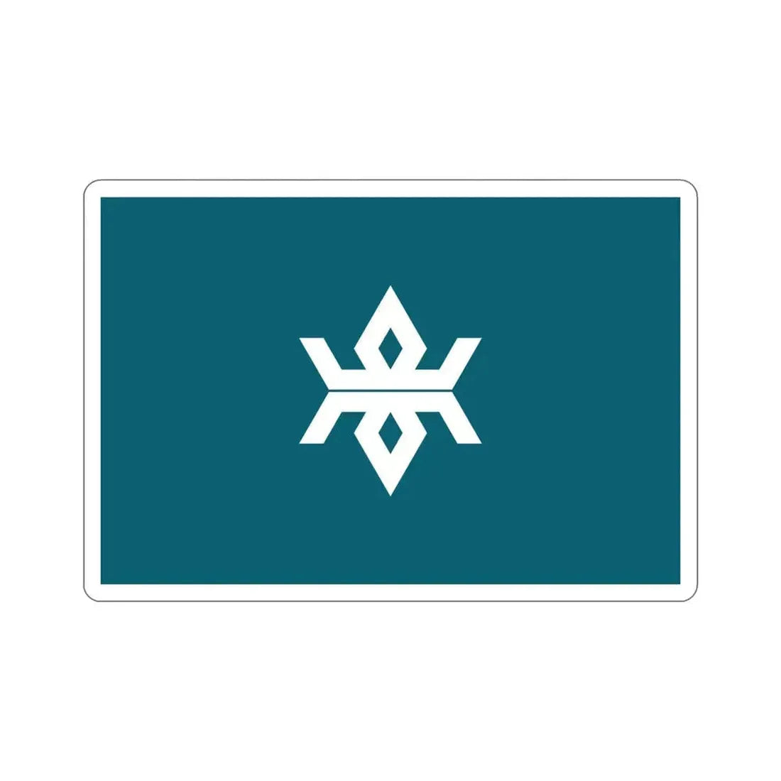 Flag of Iwate Prefecture Japan STICKER Vinyl Die-Cut Decal 4 Inch - The Sticker Space