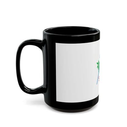 Flag of Izhevsk Russia - Black Coffee Mug-The Sticker Space