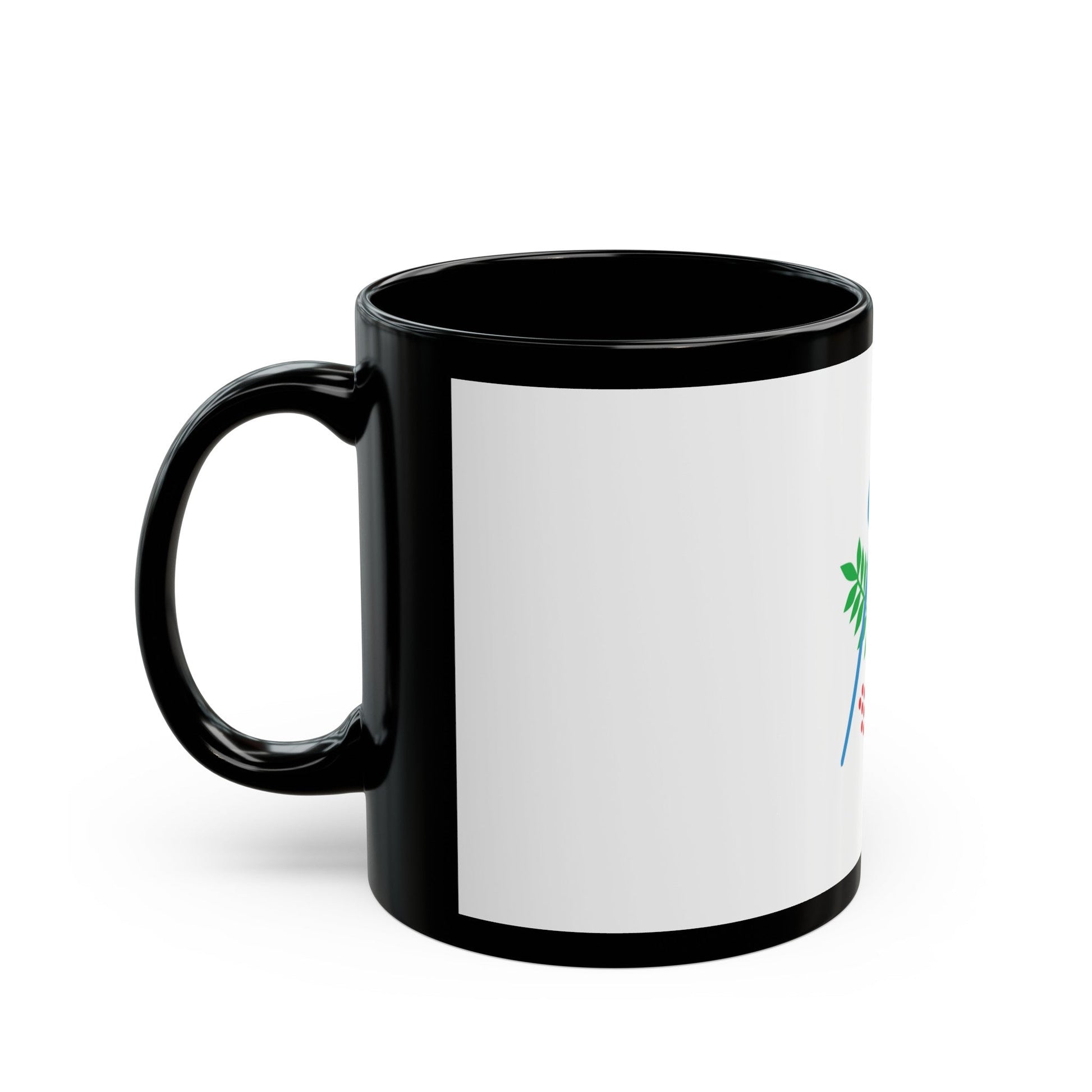 Flag of Izhevsk Russia - Black Coffee Mug-The Sticker Space