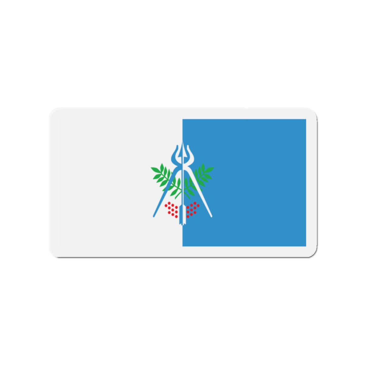 Flag of Izhevsk Russia - Die-Cut Magnet-2" x 2"-The Sticker Space