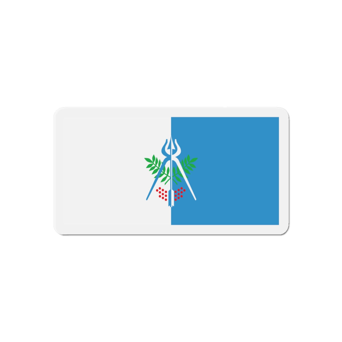 Flag of Izhevsk Russia - Die-Cut Magnet-6 × 6"-The Sticker Space