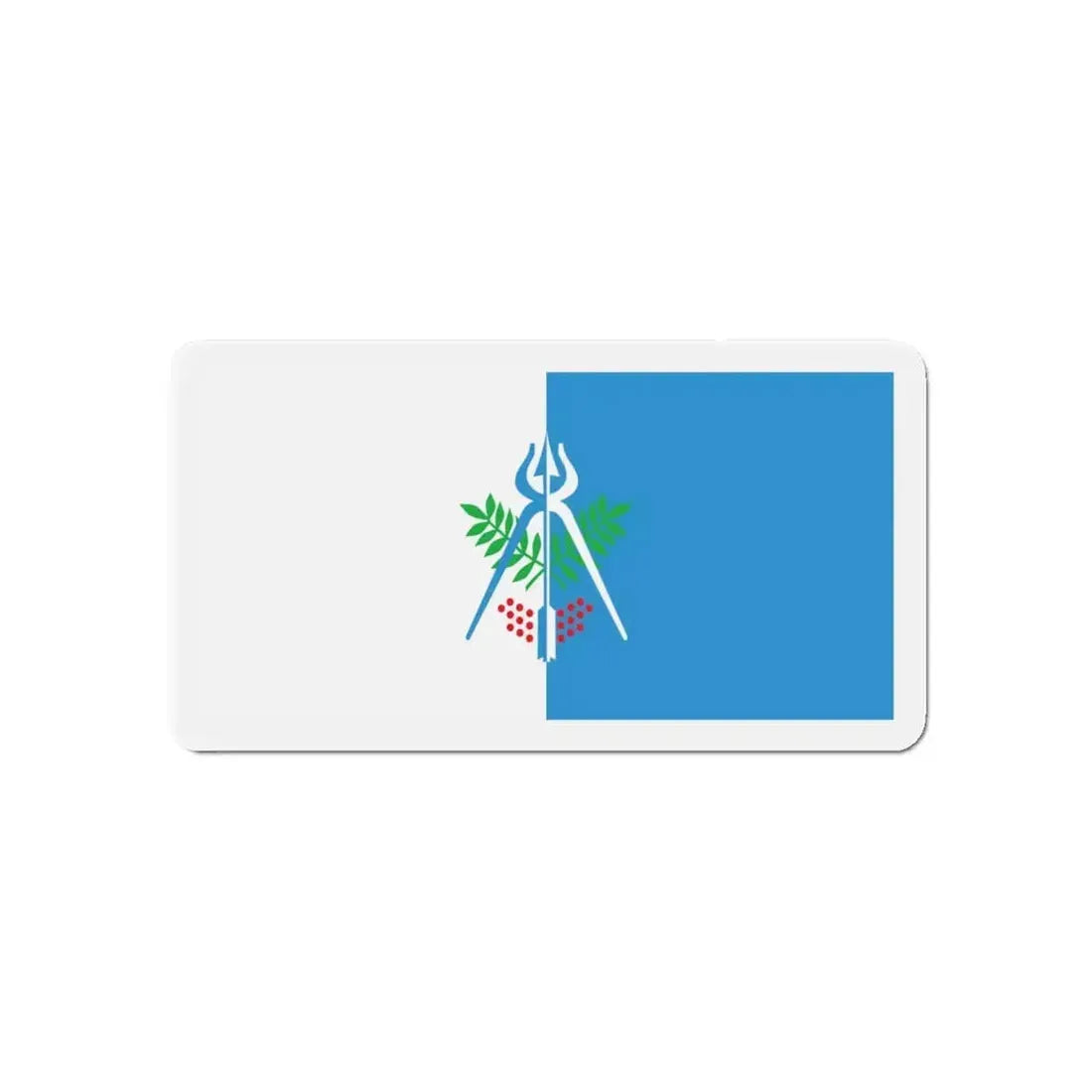 Flag of Izhevsk Russia - Refrigerator Magnet 5 Inch - The Sticker Space