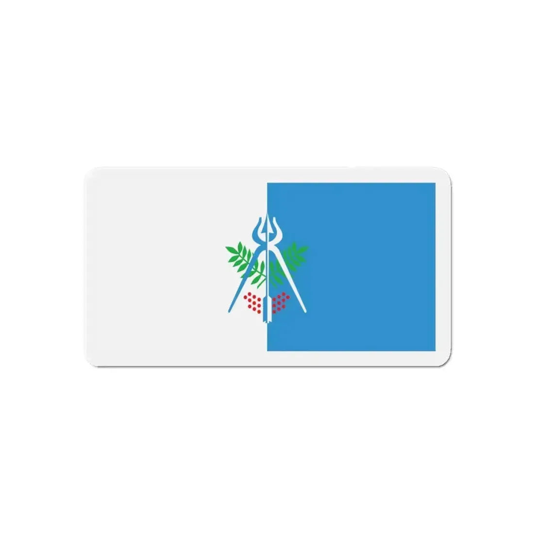 Flag of Izhevsk Russia - Refrigerator Magnet 6 Inch - The Sticker Space