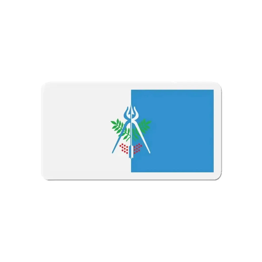 Flag of Izhevsk Russia - Refrigerator Magnet - The Sticker Space