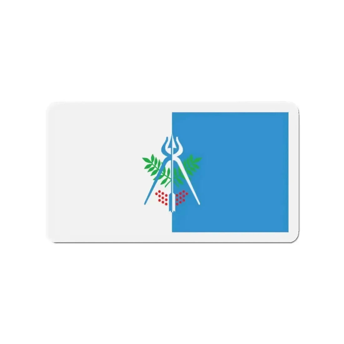 Flag of Izhevsk Russia - Refrigerator Magnet - The Sticker Space