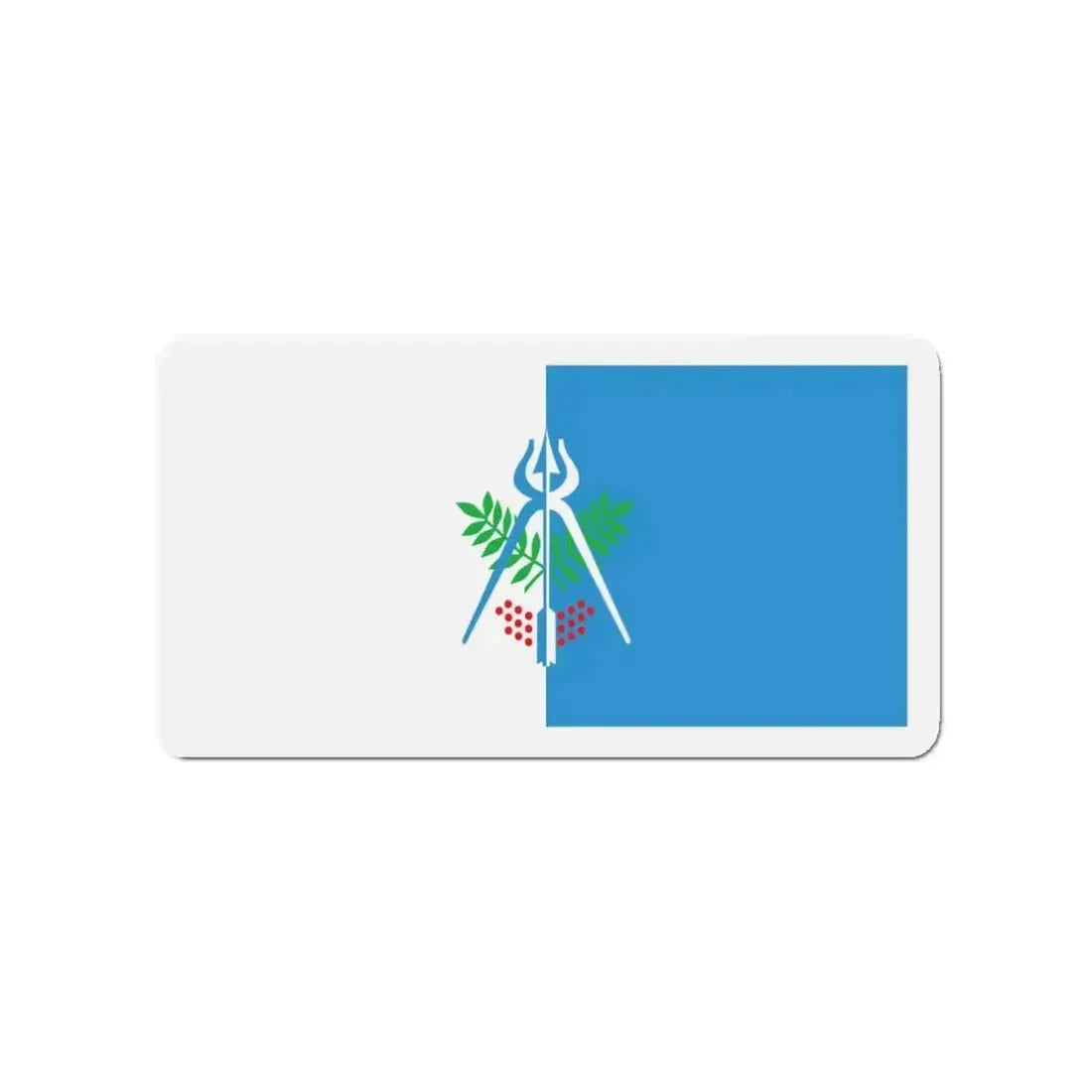 Flag of Izhevsk Russia - Refrigerator Magnet - The Sticker Space
