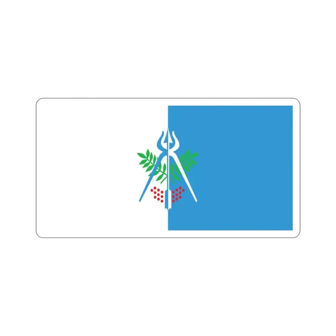 Flag of Izhevsk Russia STICKER Vinyl Die-Cut Decal 3 Inch - The Sticker Space