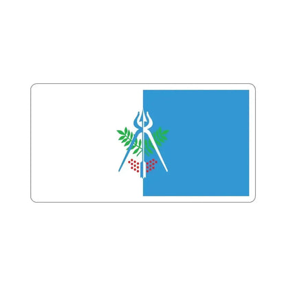 Flag of Izhevsk Russia STICKER Vinyl Die-Cut Decal 6 Inch - The Sticker Space