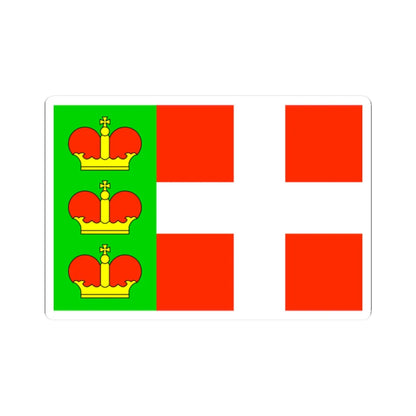 Flag of Iziaslav raion (Ukraine) STICKER Vinyl Kiss-Cut Decal 2 Inch White - The Sticker Space