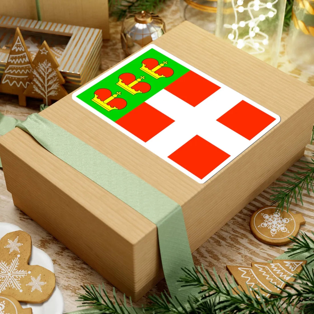 Flag of Iziaslav raion (Ukraine) STICKER Vinyl Kiss-Cut Decal - The Sticker Space