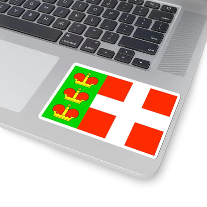 Flag of Iziaslav raion (Ukraine) STICKER Vinyl Kiss-Cut Decal - The Sticker Space